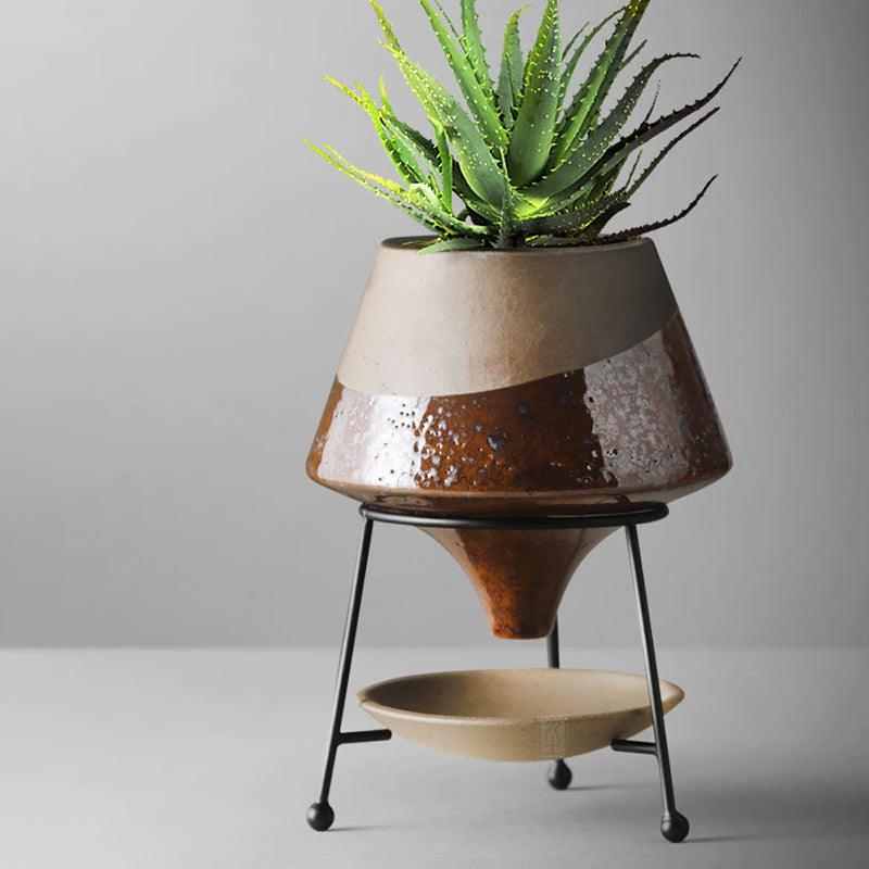 Clay Cascade Planter Set