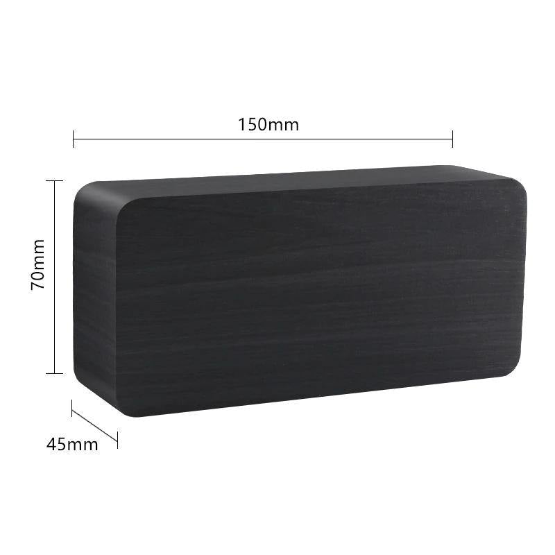 Wooden Block LED Alarm Clock